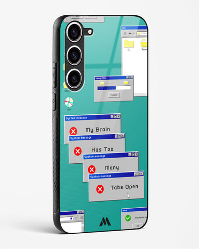 Too Many Open Tabs Glass Case Phone Cover (Samsung)