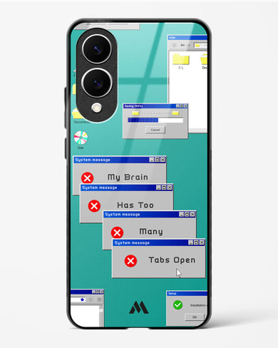 Too Many Open Tabs Glass Case Phone Cover (Samsung)