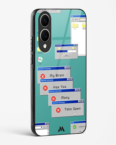 Too Many Open Tabs Glass Case Phone Cover (Samsung)