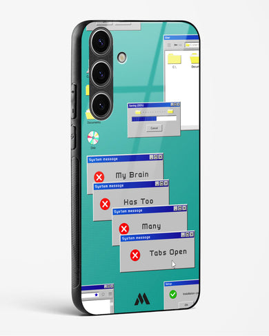 Too Many Open Tabs Glass Case Phone Cover (Samsung)