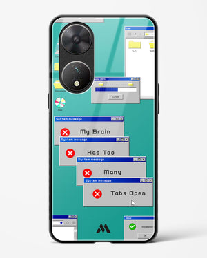 Too Many Open Tabs Glass Case Phone Cover (Vivo)