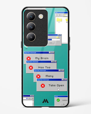 Too Many Open Tabs Glass Case Phone Cover (Vivo)