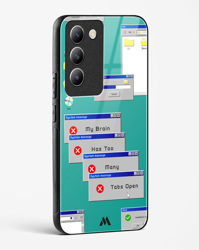 Too Many Open Tabs Glass Case Phone Cover (Vivo)