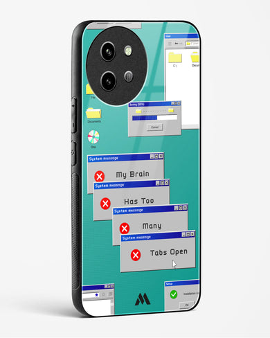 Too Many Open Tabs Glass Case Phone Cover (Vivo)