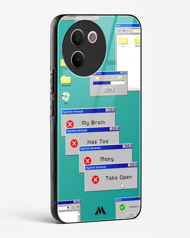 Too Many Open Tabs Glass Case Phone Cover (Vivo)