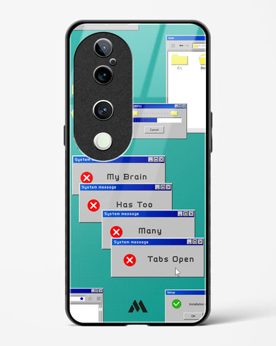 Too Many Open Tabs Glass Case Phone Cover (Vivo)