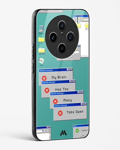 Too Many Open Tabs Glass Case Phone Cover (Vivo)