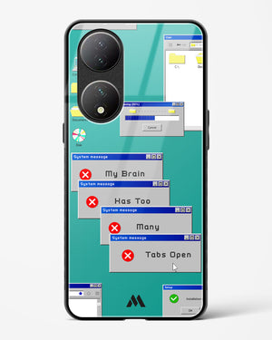 Too Many Open Tabs Glass Case Phone Cover (Vivo)