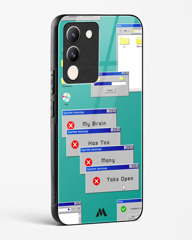 Too Many Open Tabs Glass Case Phone Cover (Vivo)