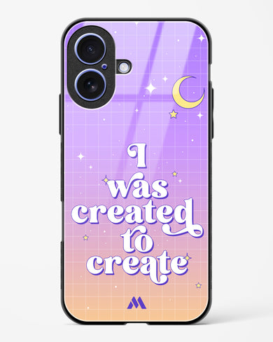 Created to Create Glass Case Phone Cover (Apple)