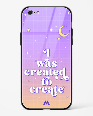 Created to Create Glass Case Phone Cover-(Apple)