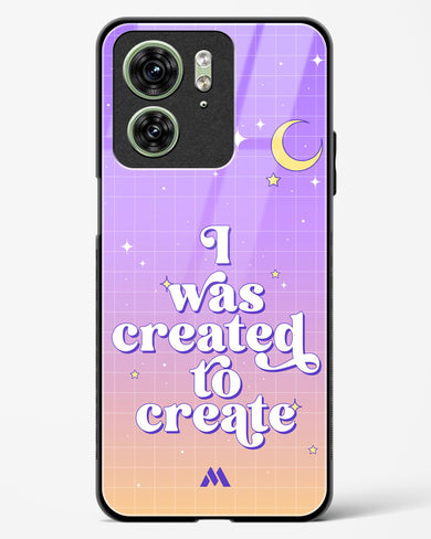 Created to Create Glass Case Phone Cover (Motorola)