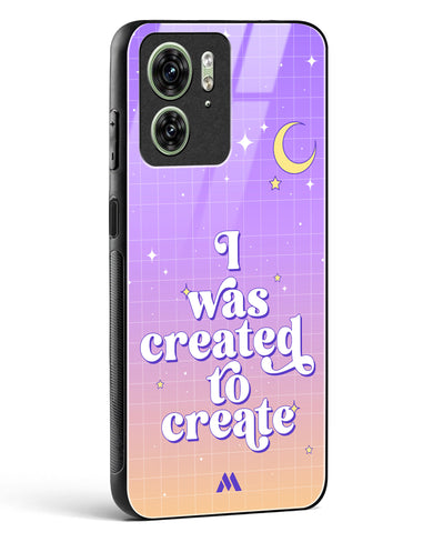 Created to Create Glass Case Phone Cover (Motorola)