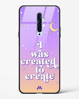 Created to Create Glass Case Phone Cover-(Oppo)