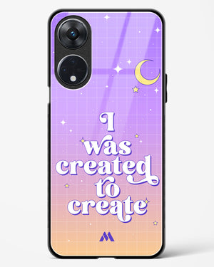 Created to Create Glass Case Phone Cover (Oppo)