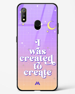 Created to Create Glass Case Phone Cover-(Realme)