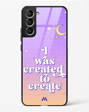 Created to Create Glass Case Phone Cover-(Samsung)