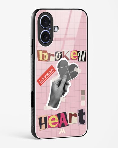 Love On Broken Heart Glass Case Phone Cover (Apple)