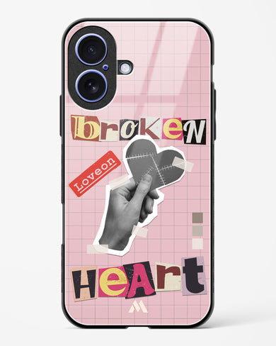 Love On Broken Heart Glass Case Phone Cover (Apple)