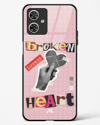 Love On Broken Heart Glass Case Phone Cover (Motorola)