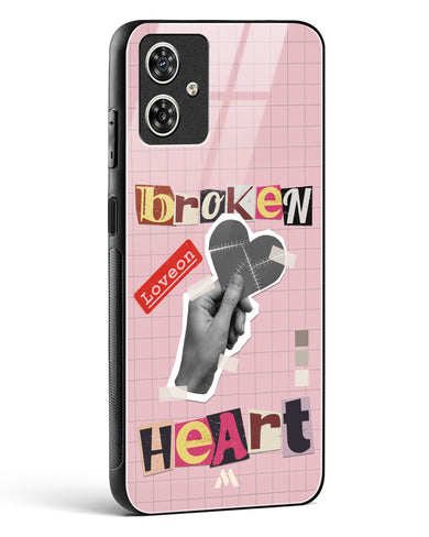 Love On Broken Heart Glass Case Phone Cover (Motorola)