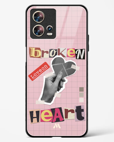 Love On Broken Heart Glass Case Phone Cover (Motorola)