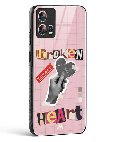 Love On Broken Heart Glass Case Phone Cover (Motorola)