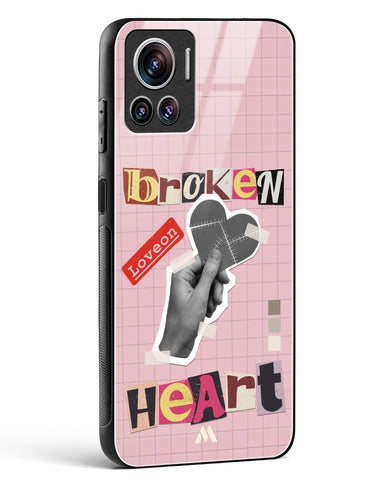 Love On Broken Heart Glass Case Phone Cover (Motorola)