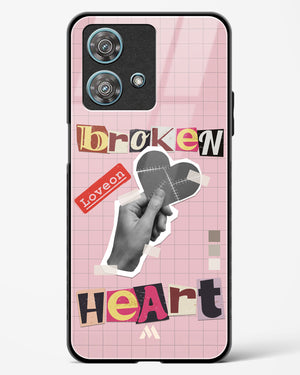 Love On Broken Heart Glass Case Phone Cover-(Motorola)