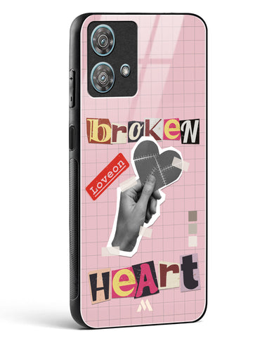 Love On Broken Heart Glass Case Phone Cover (Motorola)