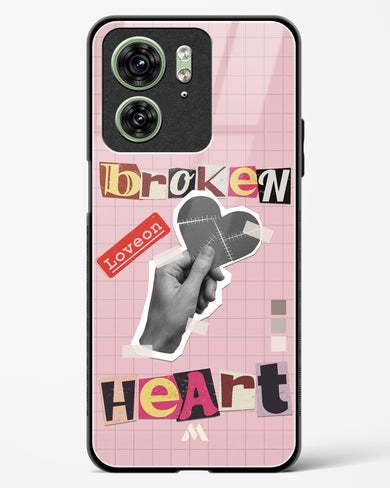 Love On Broken Heart Glass Case Phone Cover (Motorola)