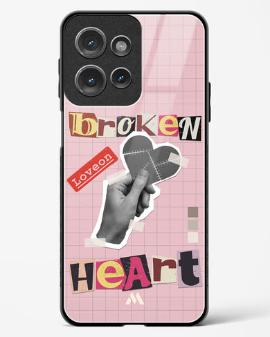 Love On Broken Heart Glass Case Phone Cover (Motorola)