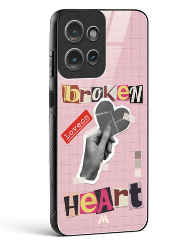 Love On Broken Heart Glass Case Phone Cover (Motorola)