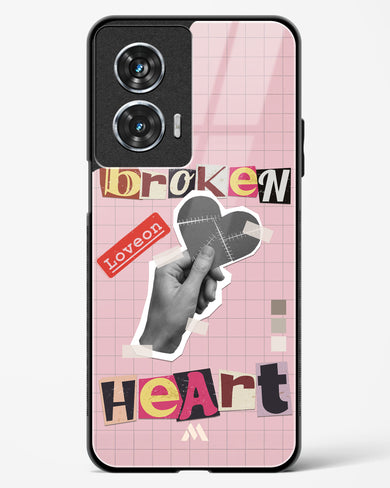 Love On Broken Heart Glass Case Phone Cover (Motorola)