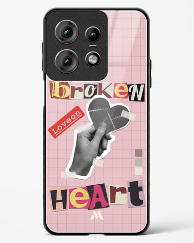 Love On Broken Heart Glass Case Phone Cover (Motorola)
