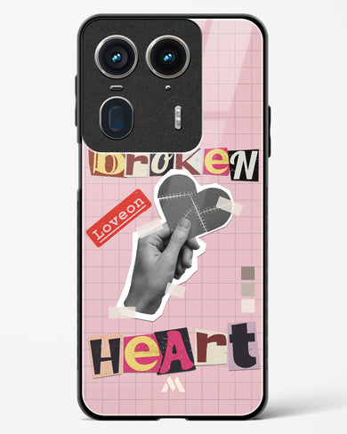 Love On Broken Heart Glass Case Phone Cover (Motorola)