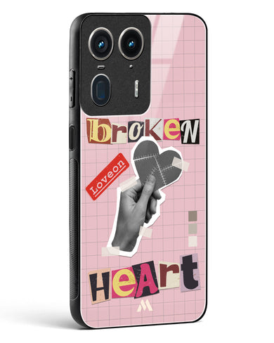 Love On Broken Heart Glass Case Phone Cover (Motorola)
