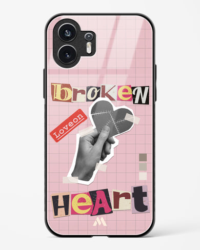 Love On Broken Heart Glass Case Phone Cover (Nothing)