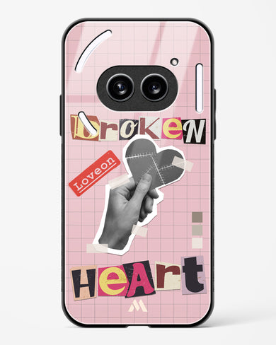 Love On Broken Heart Glass Case Phone Cover (Nothing)