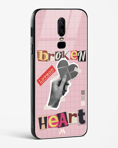 Love On Broken Heart Glass Case Phone Cover (OnePlus)