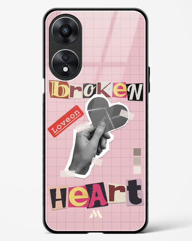 Love On Broken Heart Glass Case Phone Cover (Oppo)