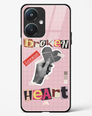 Love On Broken Heart Glass Case Phone Cover (Oppo)