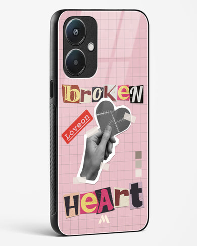 Love On Broken Heart Glass Case Phone Cover (Oppo)
