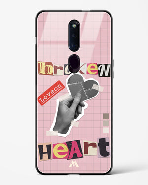 Love On Broken Heart Glass Case Phone Cover-(Oppo)