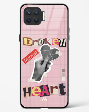 Love On Broken Heart Glass Case Phone Cover-(Oppo)