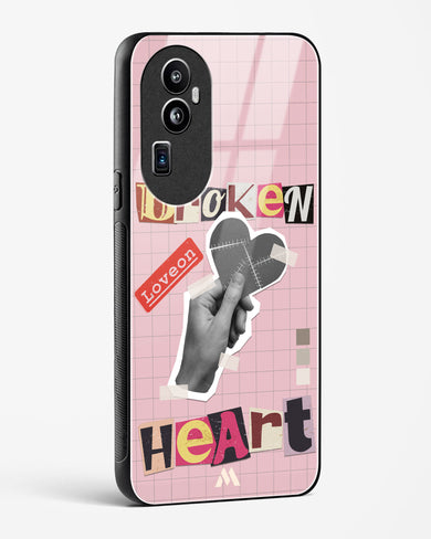 Love On Broken Heart Glass Case Phone Cover (Oppo)