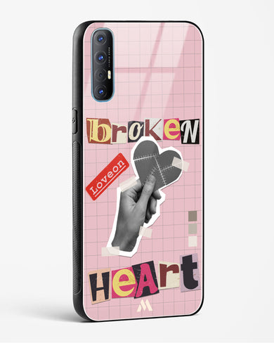 Love On Broken Heart Glass Case Phone Cover (Oppo)