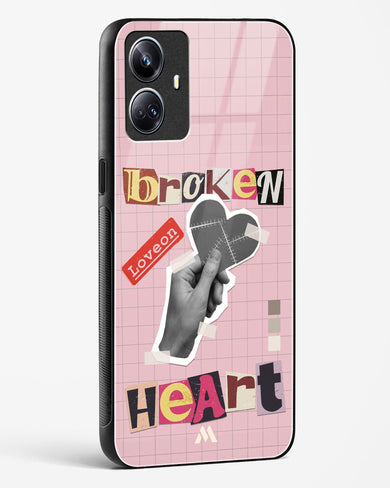 Love On Broken Heart Glass Case Phone Cover (Realme)