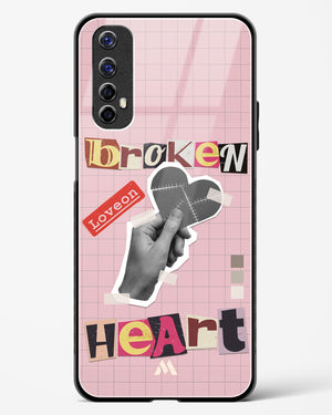 Love On Broken Heart Glass Case Phone Cover-(Realme)