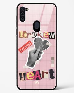 Love On Broken Heart Glass Case Phone Cover (Samsung)